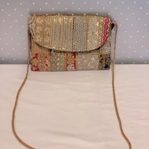 Brand New Gold Stitched Crossbody